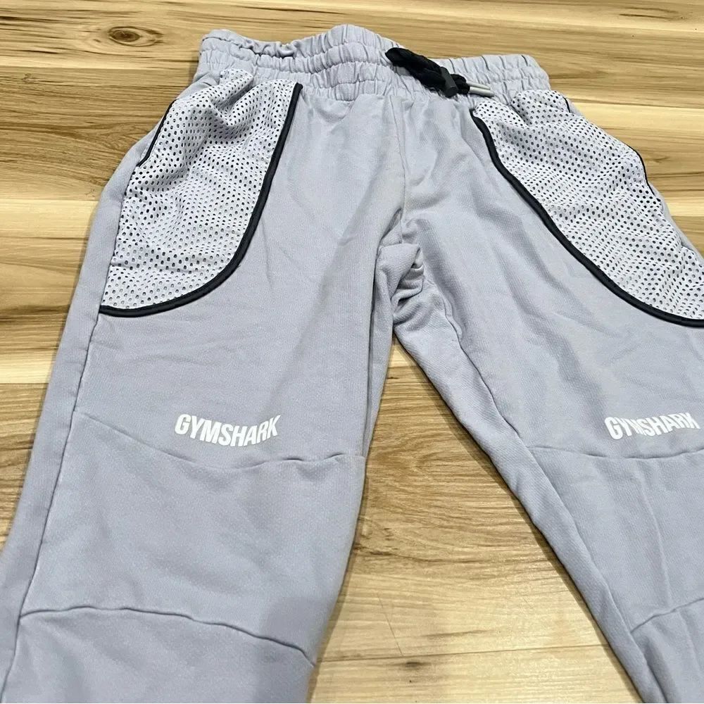 Gymshark Movement Mesh Ankle Crop Jogger Sweatpants Lilac Gray Women's Small - Picture 4 of 4
